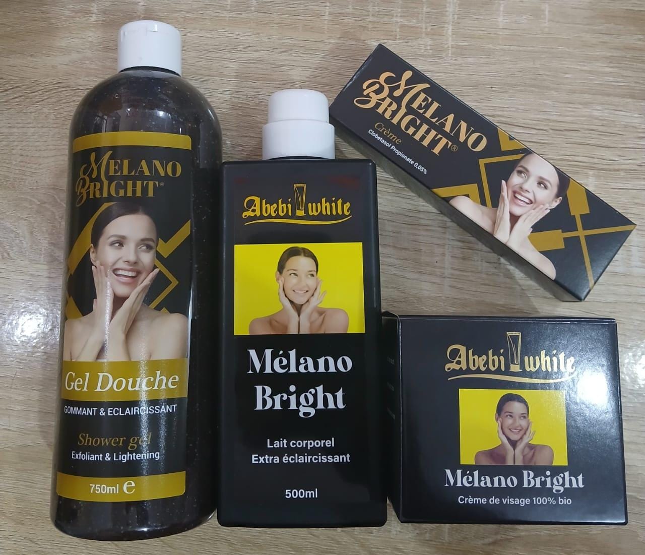 Gamme melano bright extra blanchissante et réparatrice